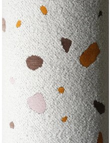 Бял детски пуф от букле и шенил Terrazzo Square – Wigiwama