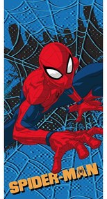 Червено-синя детска кърпа от микрофибър 70x140 cm Spider-man – Jerry Fabrics