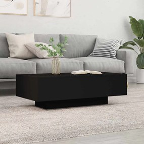 833890 vidaXL Кафе маса, черна, 100x49,5x31 см, инженерно дърво