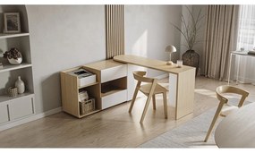 Работна маса с дъбов плот 48x159 cm Tango – TemaHome