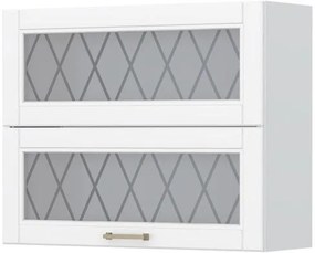 Висящ шкаф Tahoma V7-90-2KSP with Витрина-White matte