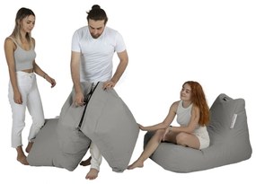 Градински пуф Siesta Sofa Bed Pouf, цвят Сив