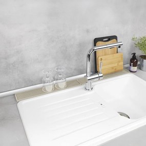 Бежова пластмасова тавичка за оттичане за съдовете 42x8 cm Slim – Wenko