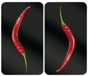 WENKO 2521380100 - Капак за готварска плоча 30x52 см пъстроцветен/сив/прозрачен