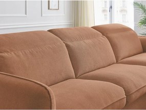 Оранжев ъглов диван Achille – Bobochic Paris