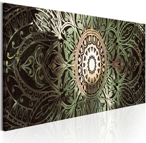 Платнен печат - Emerald Mandala 120x40