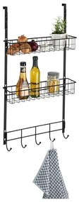 Висящ рафт за врата Rack Black - Wenko