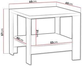 Холна маса Mediolan-Length: 65 cm.