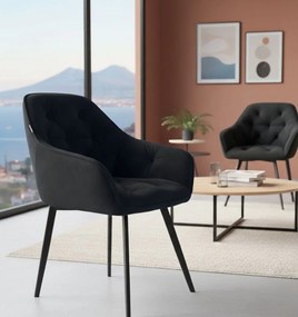 Фотьойл Alice-черен (2) парчета