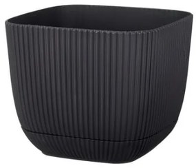 Horecano - Квадратна саксия №2 - 11x11xh9.5cm 670ml АНТРАЦИТ (G-382-A)