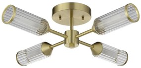 Endon 106946 - Полилей за повърхностен монтаж TOUR 4xG9/3W/230V месинг