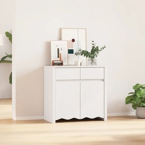Sonata H Шкаф DRAMMEN Бяло 79x43x75,5 см Масивно дърво бор