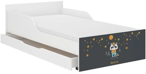 Тъмно креватче с нощно небе 180 х 90 см
