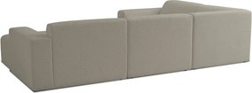 Светлокафяв ъглов диван от букле ("U" форма) Roxy – Scandic