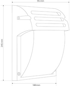 Аплик RSL013-1W Black