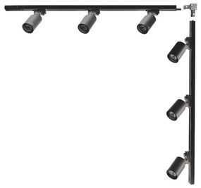 Zuma Line 3566 - Точково осветително тяло за шинна система TORE 6xGU10/35W/230V, черно