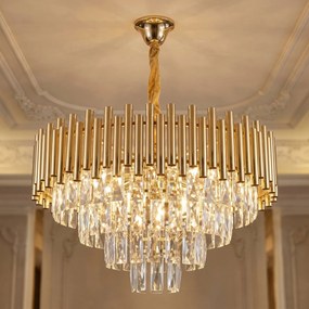 Кристална висяща лампа SWE103-CP GOLD