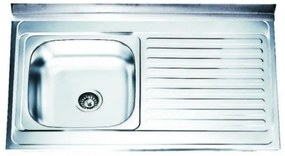 Кухненска мивка ICK 10060R, алпака, лява, 60x100см