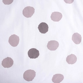 Бяло-сиво памучно детско спално бельо за детско креватче 100x135 cm Thumper "Dots" – Jerry Fabrics