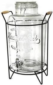Стъклен диспенсър 8.5L с метална стойка (K9159-8.5)