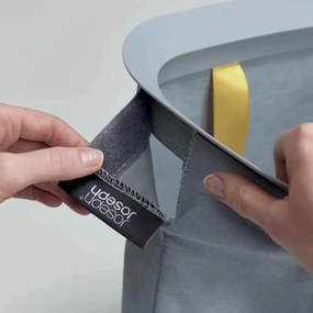 Разопакован: Кош за пране Joseph Joseph 50001, 60 l, Дръжки за пренасяне, 2 разделения, Сив