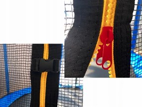 Градински батут за деца с предпазна мрежа и стълба 8FT - Ø 252 cm