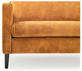 Жълт кадифен диван 220 cm Adagio - Scandic