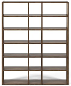 Шкаф за книги в орех 182x224 cm Pombal - TemaHome