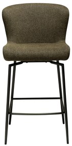Тапициран бар стол в цвят каки (височина на седалката 67,5 cm) Glam – DAN-FORM Denmark