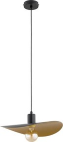 Полилей на кабел SAVANA 1xE27/15W/230V Ø 30 см черен/златист