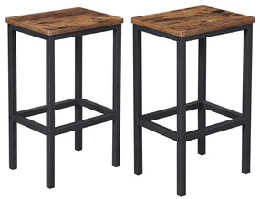 Бар стол LOE кафяв/черен