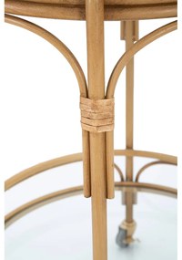 Метална маса за сервиране на колелца ø 51 cm Panama - Mauro Ferretti