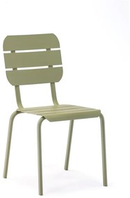 Зелени градински столове в комплект от 4 бр. метални Alicante – Ezeis