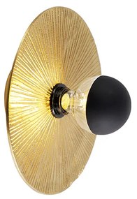 Ориенталска таванна лампа златиста кръгла - Konge