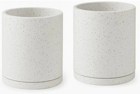 Комплект от 2 бели саксии, ø 26 cm Terrazzo - Bonami Selection