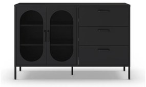 Черен скрин 140x90 cm Diora – Marckeric