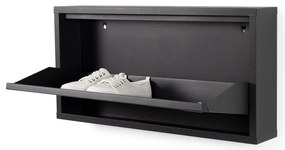 Черен метален шкаф за обувки Billy - Spinder Design