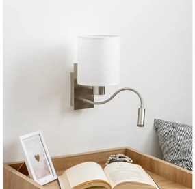 Brilagi - LED Аплик NUBILA 1xE27/25W/230V + LED/3W хром/бял