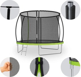 Градински батут за деца SIDER 10FT - Ø 312 CM с вътрешна мрежа и стълба