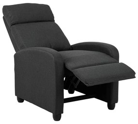 Антрацитно релаксиращо кресло Siom – Actona