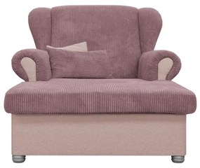 Розов шезлонг от рипсено кадифе Lord – Ropez