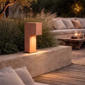 Модерен външен стълб теракота 35 см IP44 - Pompei