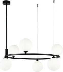 Полилей Maytoni Ring осветително тяло с шест светлини-Черен