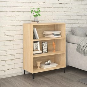 812252 vidaXL Сайдборд, дъб сонома, 69,5x32,5x90 см, инженерно дърво