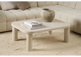 Бежова масичка за кафе от декор от мрамор 75x100 cm Solano – Actona