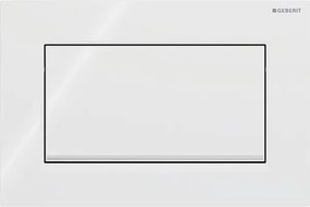 Geberit 115.893.KJ.1-Бутон за промиване Sigma30 24,6x16,4 cm бял/лъскав хром
