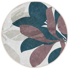 Кръгъл килим подходящ за пране и за прахосмукачки роботи ø 80 cm Comfort – Mila Home