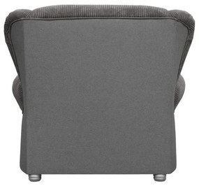 Кафяво-сив шезлонг от рипсено кадифе Lord – Ropez