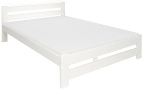 Легло от масив HEUREKA + Матрак от пяна DE LUX 14 cm + решетка  БЕЗПЛАТНО, 120x200, Бял