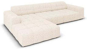 Кремав ъглов диван (ляв ъгъл) Chicago - Cosmopolitan Design